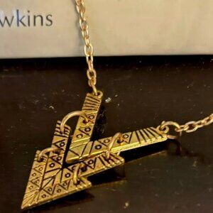 Forever 21 Gold Triangle Necklace